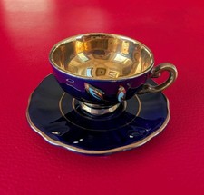 Alte Kobalt Sammeltasse Mokka