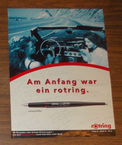 Seltene werbung rotring - seltene, artpen
