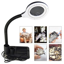 11W LED Lupe Lupenleuchte Schreibtischlampe mit Licht 10 Fache Vergr??erung