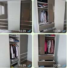 Schwebetürenschrank B/H/T 300x236x67cm, Glas