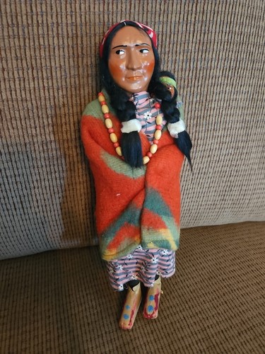 Vintage skookum indianer puppe - indianer,