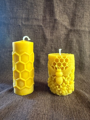 Bienenwachs kerze wabe - ,