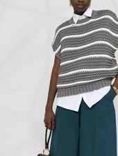 Brunello Cucinelli Grobstrick Pullender, S, ✅NEU✅⭐️TOP⭐️