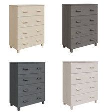 Sideboard Highboard Beistellschrank Schrank 79x40x103,5 cm Massivholz Kiefer