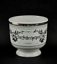 A-9240311 Porzellan Blumentopf Silberhochzeit Schlesien Um 1900