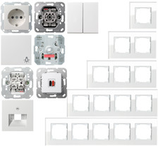 Gira Esprit Glas Weiß /