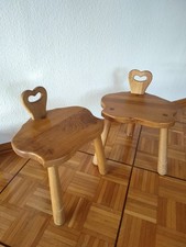 Schemel Eiche Massiv 2 Stück