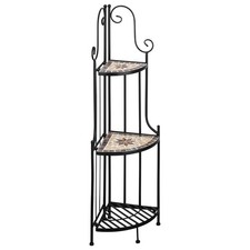 Kleines Eckregal stehend 115cm