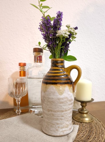 Vintage salzglasur krug vase - salzglasur,