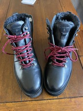 Strellson Stiefel Herren Gr. EU 44,5 Braun Leder Winterstiefel Winterschuhe