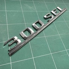 Mercedes Emblem Typenschild 300SEL Kunststoff Chrom für W126 SEL zum Kleben