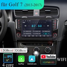9" Für VW Golf VII MK7 2013-2017 Android 14 Autoradio CarPlay GPS Navi WIFI DAB+
