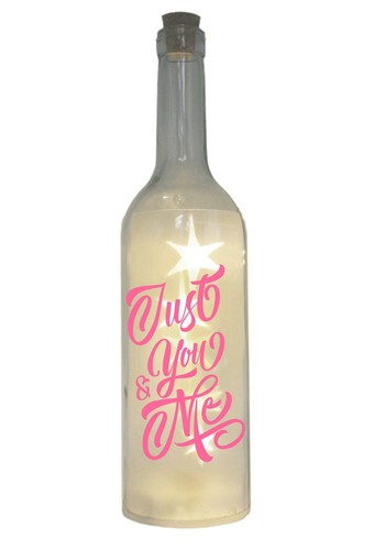 Led flasche mit motiv - mit,