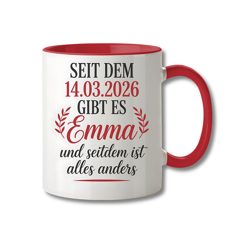 Tasse personalisiert geburt - tasse,
