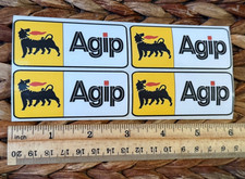 x4 Agip Sticker Decal 3 Inch