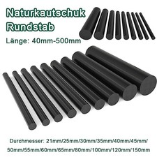 Gummi Rundstab Schwarz