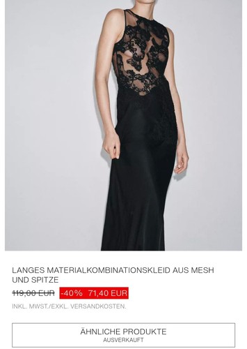 Zara studio kleid langes - zara,