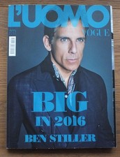 Magazine L'Uomo Vogue 2016 Ben Stiller Adam Driver Zayn Malik Ellen von Unwerth