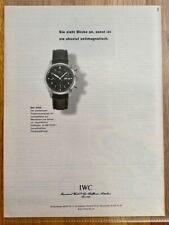 IWC 3706 Fliegerchronograph anitmagnetisch Original 1998 Vintage Advert Werbung