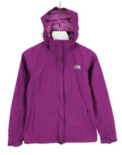 The North Face HyVent Jacke Damen Klein Reißverschluss Kapuze Leicht Lila