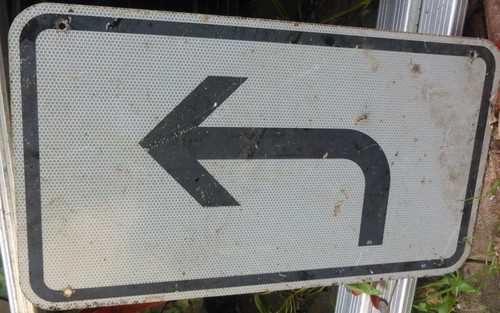 Altes verkehrsschild schild - verkehrsschild, 1x