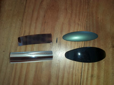 4 Haarspangen (davon 3 noch NEU) - braun, schwarz, khaki