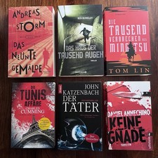 @ TOP! Bücherpaket - 6 x Thriller Krimi Spannung Buchpaket / Storm, Cumming…