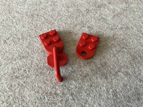 Lego rot auto - rot, eisenbahn