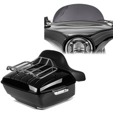Topcase King OLR für Harley Softail/Sport Glide sw+Windschild C-Ware