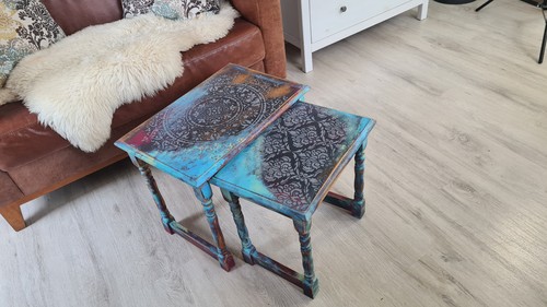 Vintage beistelltischchen 2er - vintage,