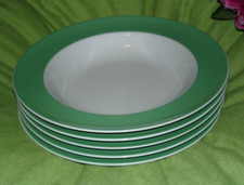 5 x Thomas Suppenteller " sunny days "  baltic green  Ø ca. 23 cm tiefe Teller