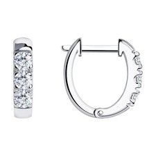 Ohrringe mit Kristalle von Swarovski 925 Sterlingsilber Neu Eliteschmuck