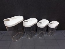 Gewürz Kräuter Mehl Zucker Salz Schütte mit Schiebeverschluß - 4 Stück 