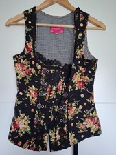 Mieder Krüger Blumenmuster Gr. 34