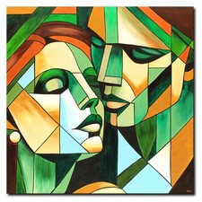 NOVAARTE Acryl Bild Gemälde Frau Abstrakte Malerei Männer Moderne Kunst ORIGINAL