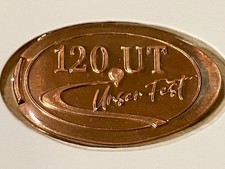 1  Elongated Coin  120 UT Unser Fest Stuttgart Untertürkheim   1M   EX Motiv