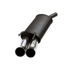 JOM Sport Auspuff  Edelstahl Endschalldämpfer 2x76 rund DTM für Opel Astra G CC