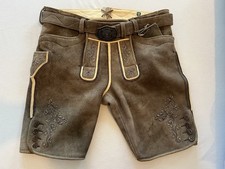 Trachten-Hirsch-Lederhose 54 NEU / Milchkaffee-Braun