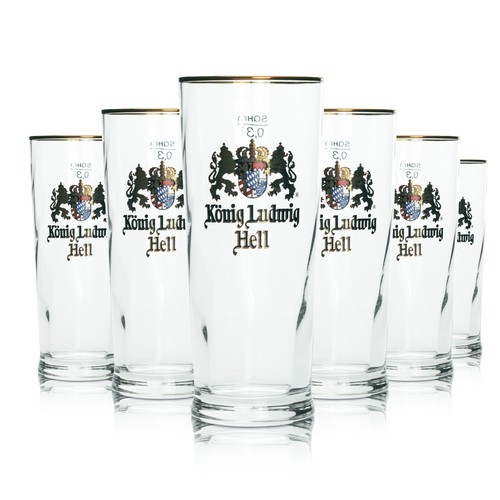 König ludwig glas - 6x,