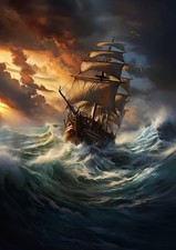 Wandbild: Das Gemälde zeigt