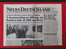 5.10.1987 DDR X. Kunstausstellung DRESDEN * Dynamo DRESDEN 1:1 HFC Chemie * ND