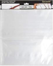 Securit Einleger für Speisekarten Mappe Hochformat 10 Stück