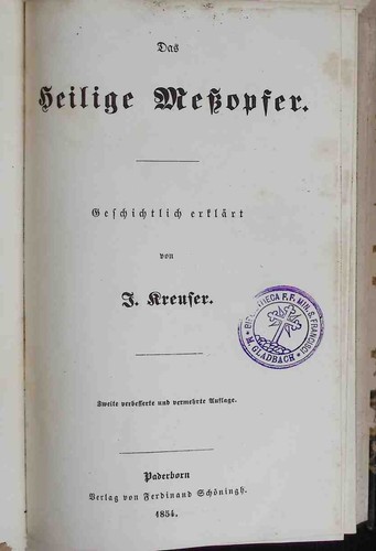 Das heilige meßopfer - heilige,