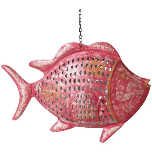 Metallfigur ganz großer fisch - ganz,
