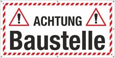 PVC Werbebanner Banner Plane Festival Absperrbanner Achtung Baustelle