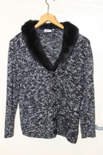 Strickjacke langarm schwar - strickjacke, l,