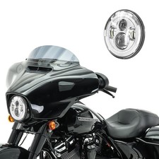 LED Scheinwerfer 7" kompatibel mit Harley mit E-Prüfzeichen DRL FS7 chr C-Ware