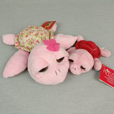 Suki Li‘l + Russ Schildkröte ❤️ Flora Kuscheltier Stofftier Rosa Blümchen SET