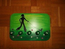 Hunde Garderobe, Leinenhalter, Handarbeit, NEU, Hakenleiste, Board, Haken