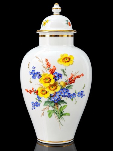 Meissen deckelvase - meissen,